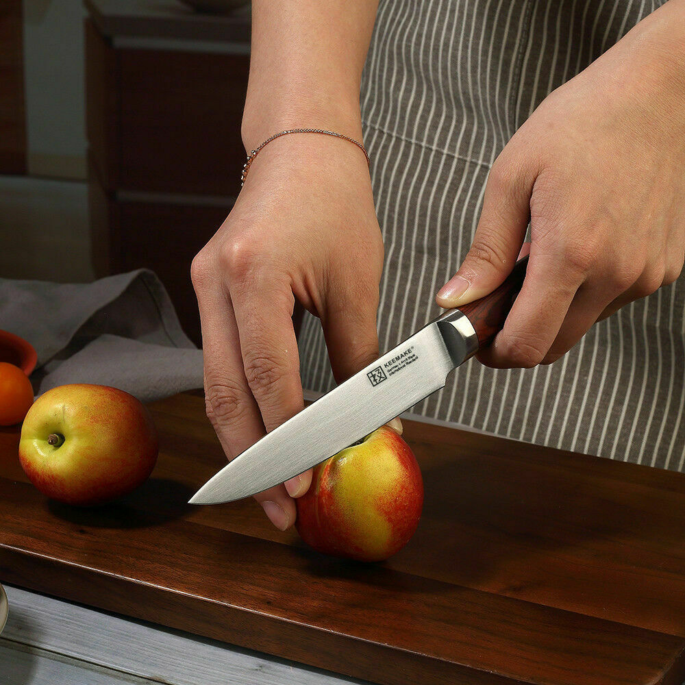 5 Inch Chef's Utility Knife German Stainles Steel Fruit Paring Peeling Knife - Fresh Stock Dated February 2026