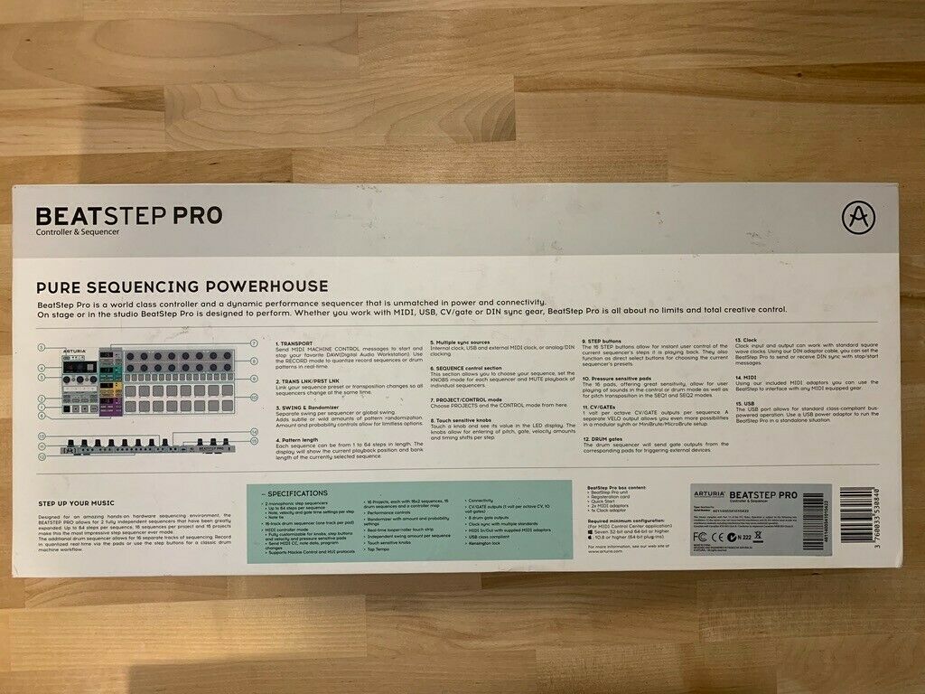 Arturia Beatstep Pro - refurbished - Fresh Stock Dated December 2025