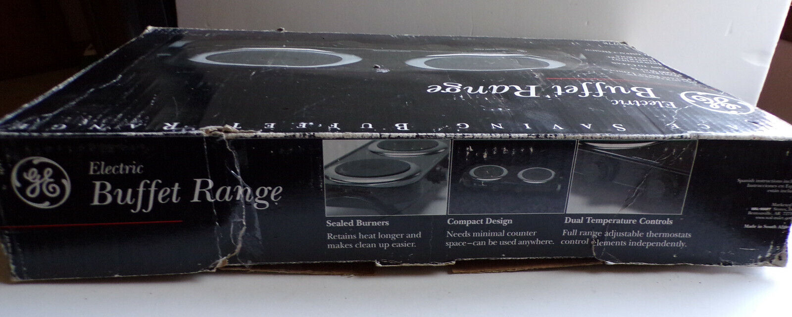 GE General Electric 2 Burner Electric Buffet Range with Paperwork & Original Box - Fresh Stock Dated February 2026