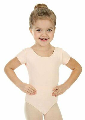 Elowel Kids Girls' Basic Short Sleeve Leotard (Size 2-14 Years) Multiple Colors - Fresh Stock Dated December 2025