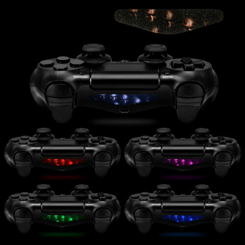 60 Pcs Light Bar Decal Stickers Reusable Decals Skin for PS4 Slim Pro Controller - Fresh Stock Dated February 2026