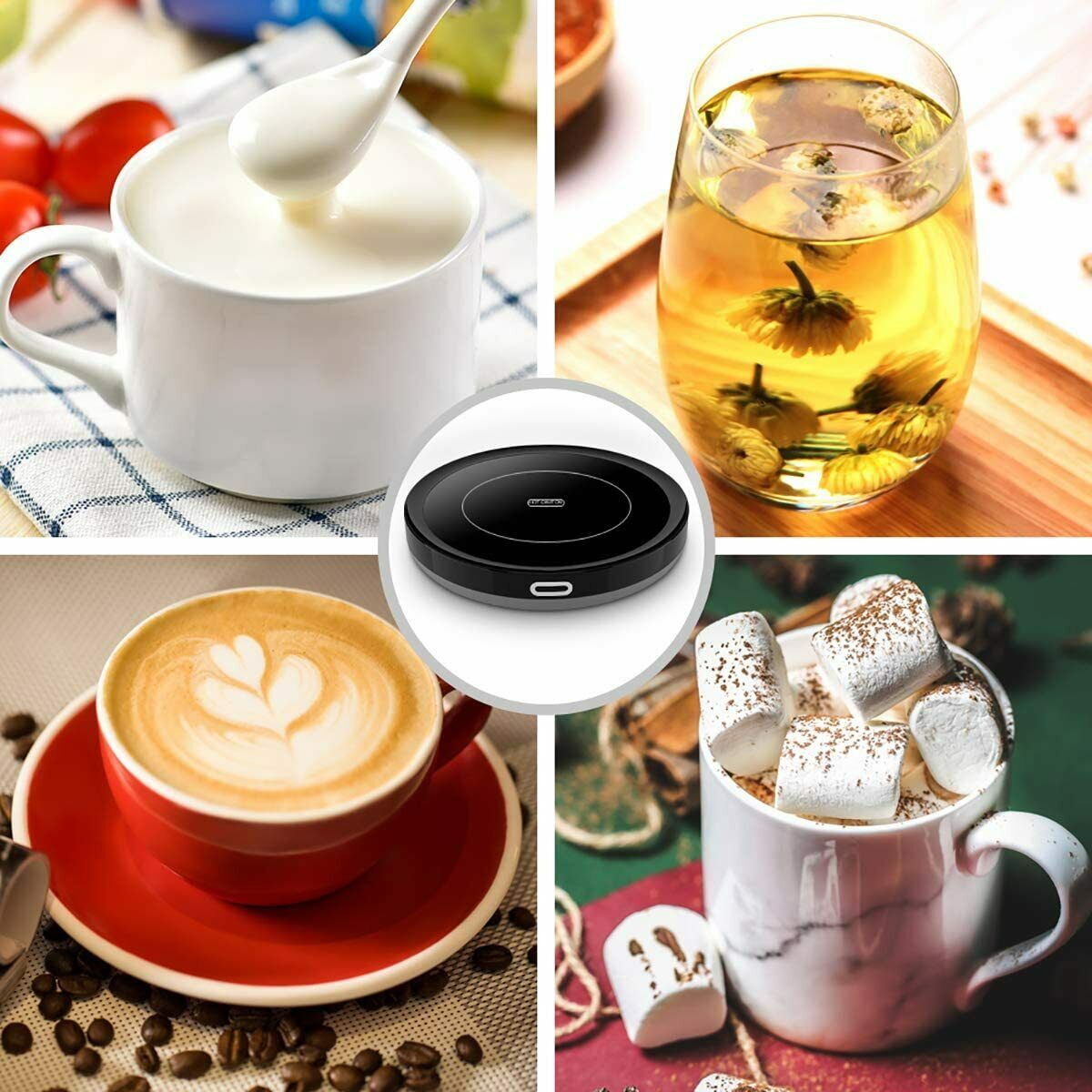 Smart Coffee Warmer, BESTINNKITS Auto On/Off Gravity-induction Mug Warmer - Fresh Stock Dated February 2026