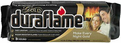 Duraflame Gold 3-hr Fire Log Bigger Brighter 4.5 lbs Each - 2 Pack - Fresh Stock Dated December 2025