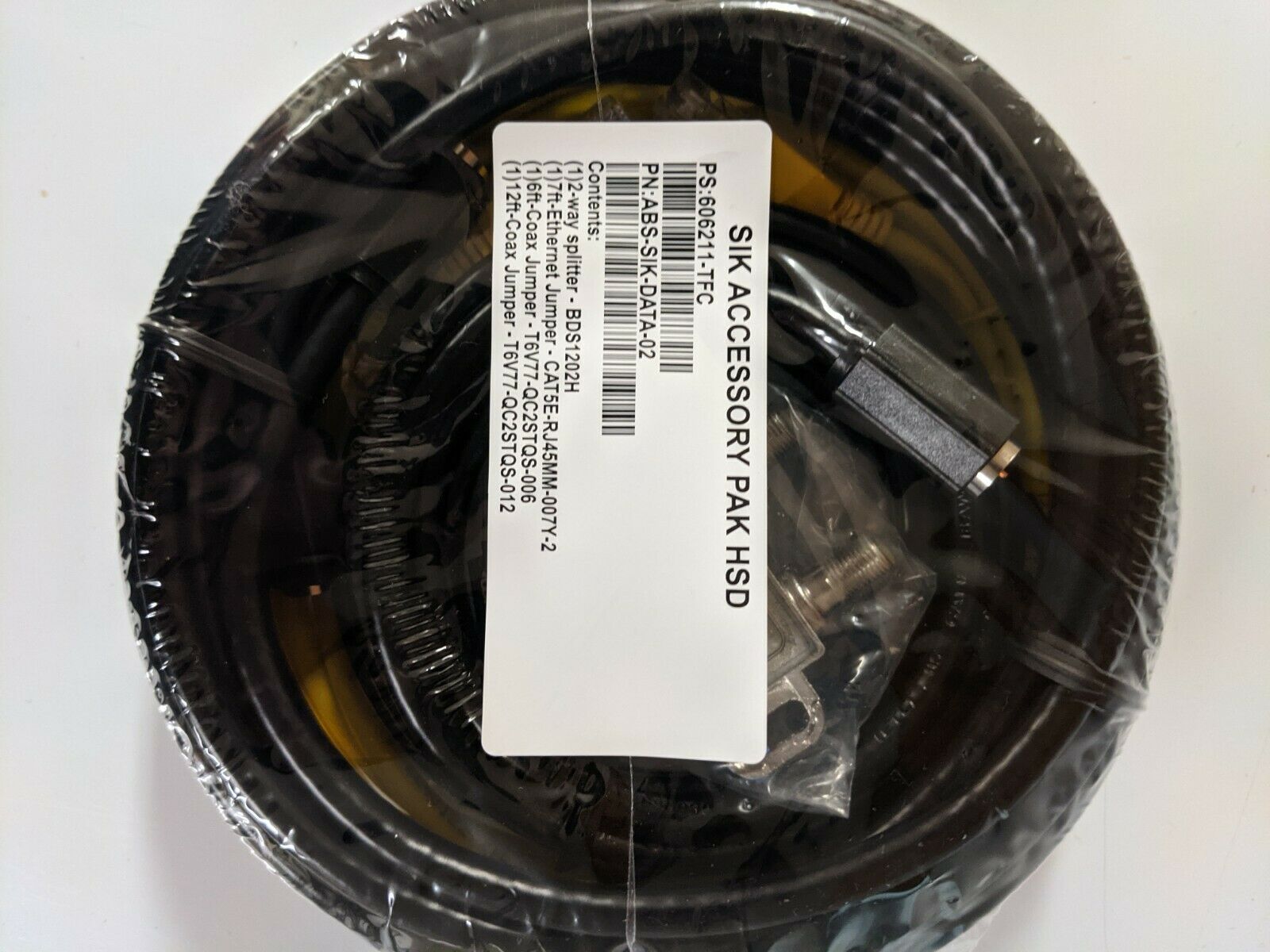 SIK Accessory Pack for Data, 2 Coax, 1 ethernet, 1 splitter, New - Fresh Stock Dated December 2025