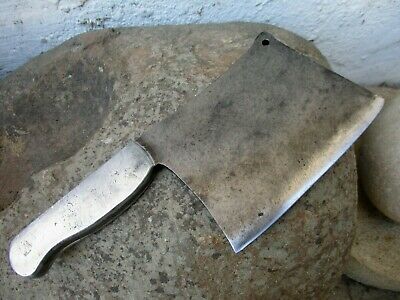 Vintage Handmade Signature Old Meat Cleaver Butcher Carbon Steel Knife Chopper - Fresh Stock Dated January 2026