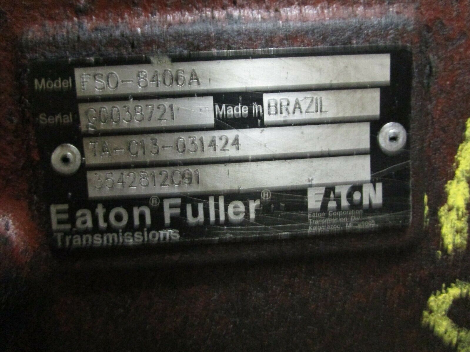 EATON FULLER FSO 8406A TRANSMISSION - Fresh Stock Dated December 2025