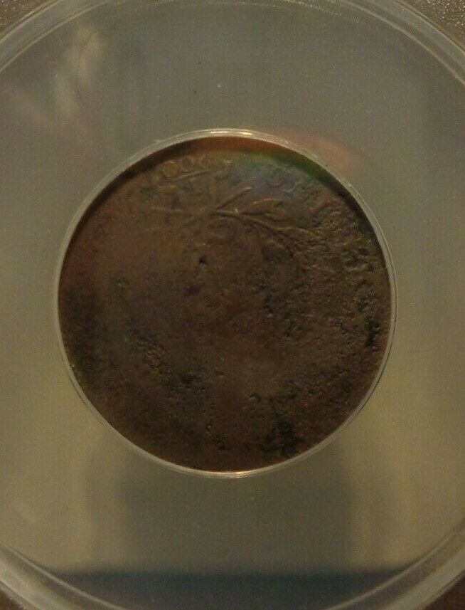 1797  ANACS VG 8 Details Liberty Cap Half Cent Coin 1/2c Plain Edge - Fresh Stock Dated December 2025