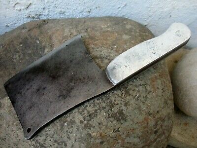 Vintage Handmade Signature Old Meat Cleaver Butcher Carbon Steel Knife Chopper - Fresh Stock Dated January 2026