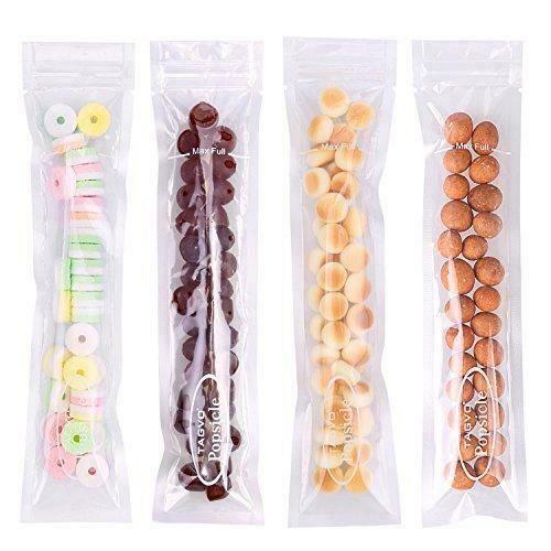 Tagvo 60 Pack Ice Popsicle Bags, BPA Free Ice Pop Pouches Maker with Ziplock - Fresh Stock Dated February 2026