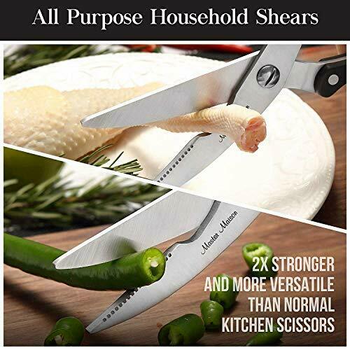 19-Piece Premium Kitchen Knife Set, Master Maison German Stainless Steel Cutlery - Fresh Stock Dated January 2026