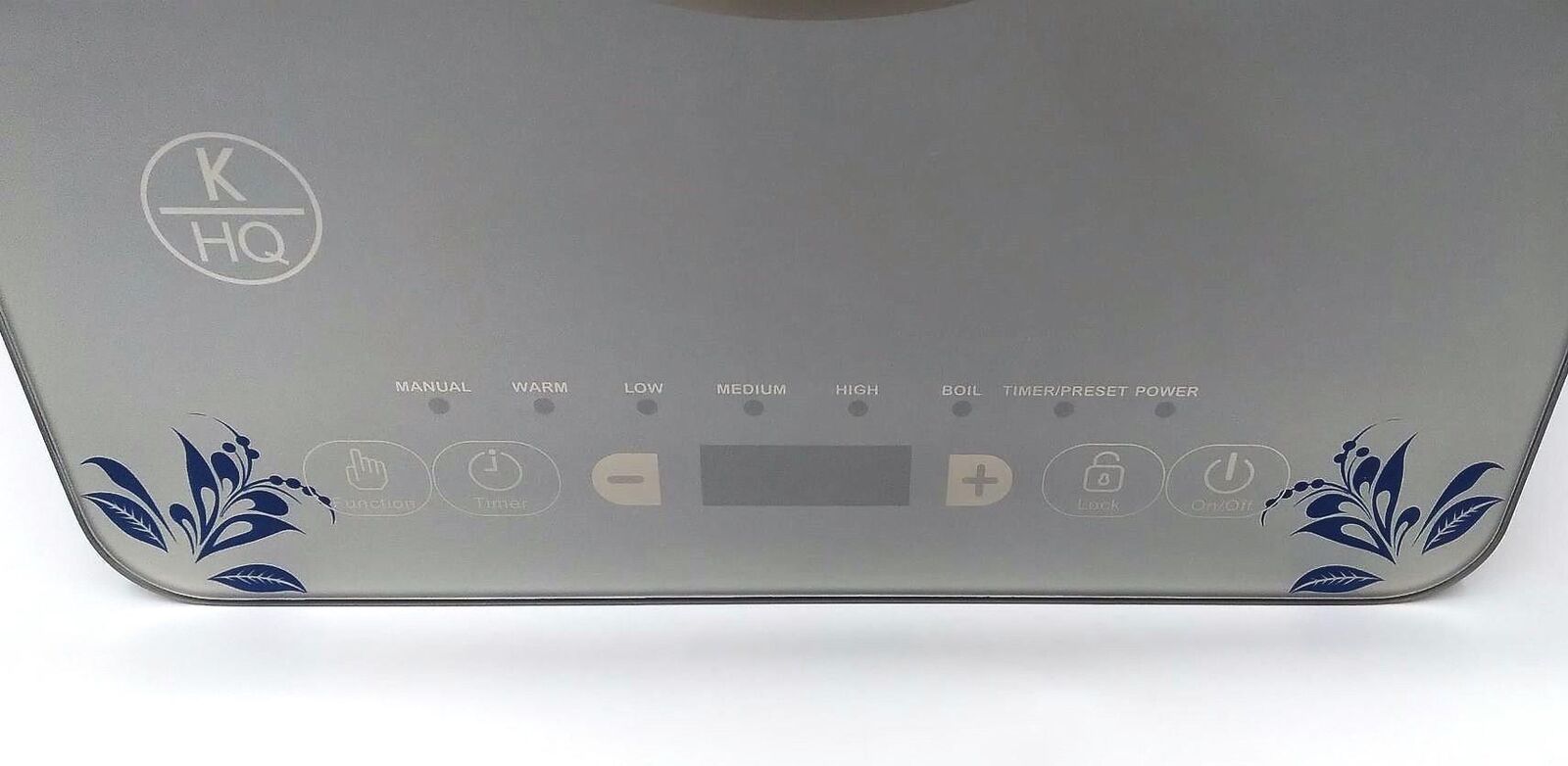 New Kitchen HQ 1500-Watt Portable Induction Burner, Blue & Silver - Fresh Stock Dated February 2026