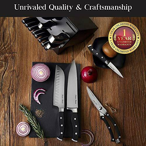 19-Piece Premium Kitchen Knife Set, Master Maison German Stainless Steel Cutlery - Fresh Stock Dated January 2026