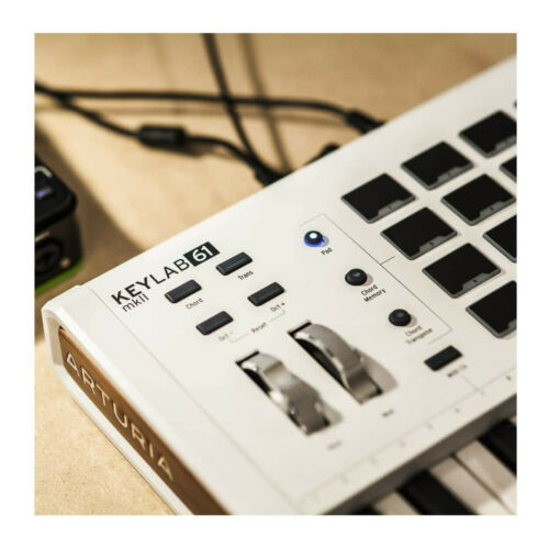 Arturia KeyLab MkII 61 Keyboard Controller White - Fresh Stock Dated December 2025
