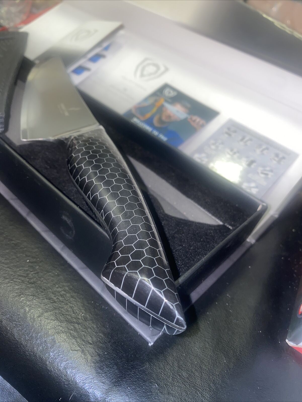 Dalstrong Frost Fire Series 8” Chef Knife w Honeycomb Handle Design Sheath - Fresh Stock Dated January 2026