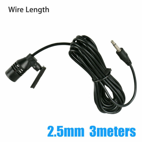 Microphone 2.5mm For Car Audio Stereo GPS DVD Bluetooth Enabled External Mic US - Fresh Stock Dated December 2025