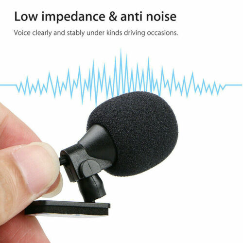 Microphone 2.5mm For Car Audio Stereo GPS DVD Bluetooth Enabled External Mic US - Fresh Stock Dated December 2025