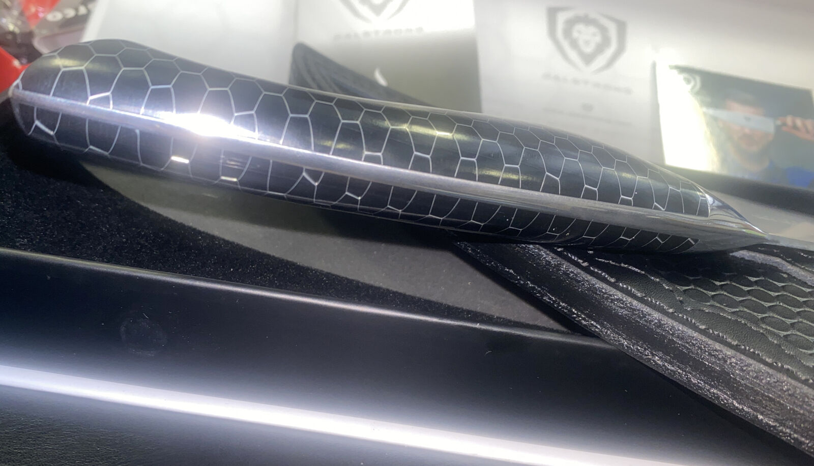 Dalstrong Frost Fire Series 8” Chef Knife w Honeycomb Handle Design Sheath - Fresh Stock Dated January 2026