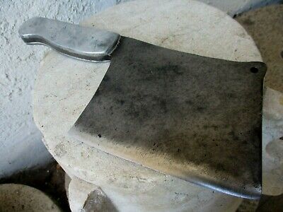 Vintage Handmade Signature Old Meat Cleaver Butcher Carbon Steel Knife Chopper - Fresh Stock Dated January 2026