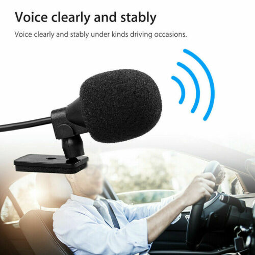 Microphone 2.5mm For Car Audio Stereo GPS DVD Bluetooth Enabled External Mic US - Fresh Stock Dated December 2025