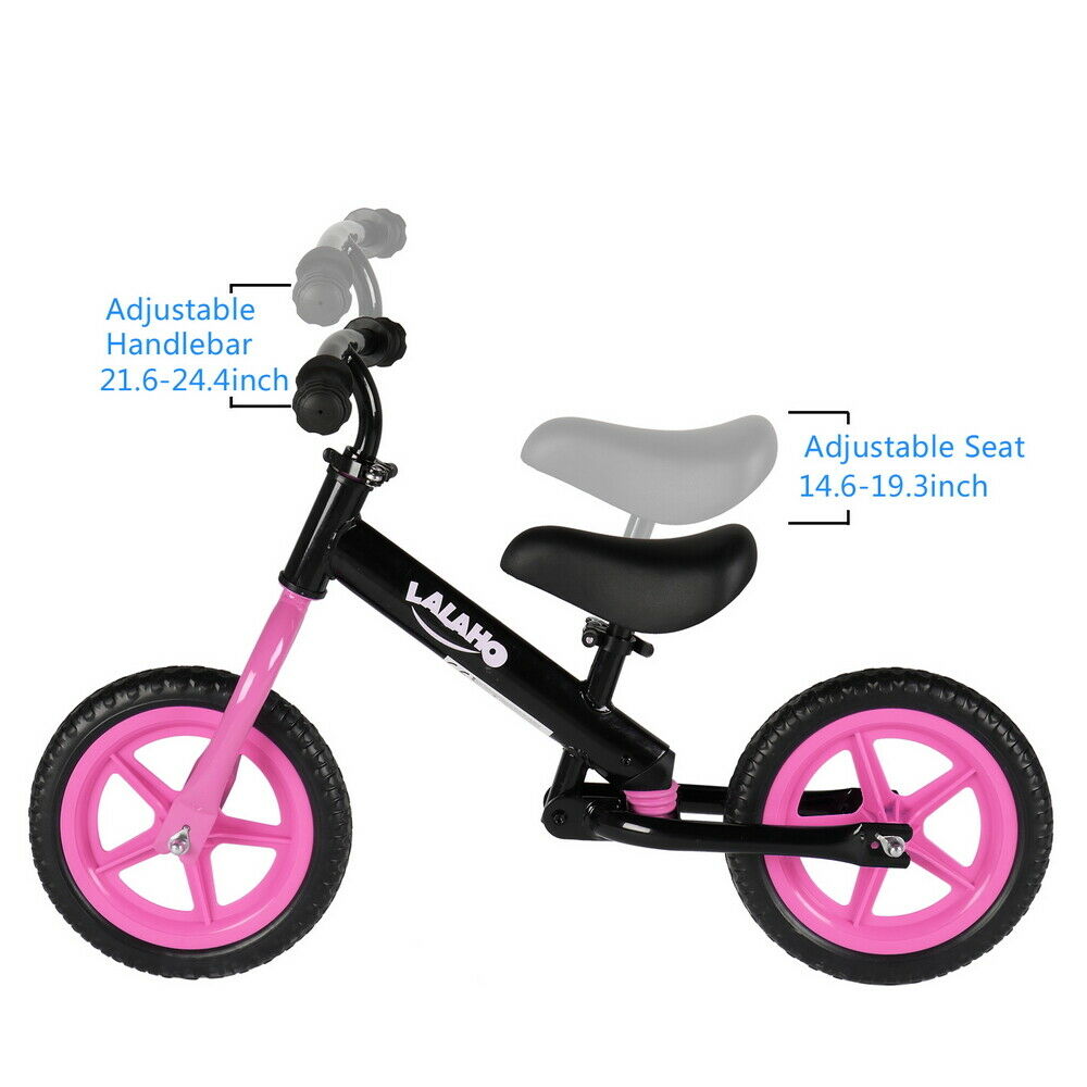 Adjustable 12'' Kids Balance Bike Training Learn Ride Children Bicycle Toy USA - Fresh Stock Dated January 2026