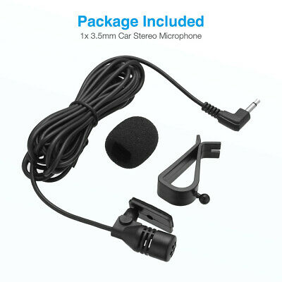 Car Radio Stereo GPS 3.5mm Microphone DVD Bluetooth Enabled Audio External Mic - Fresh Stock Dated December 2025
