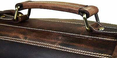 Leather Chefs Knife Roll Bag, Knife Carry Case Wallet 10 Pockets Brown Handmade - Fresh Stock Dated January 2026