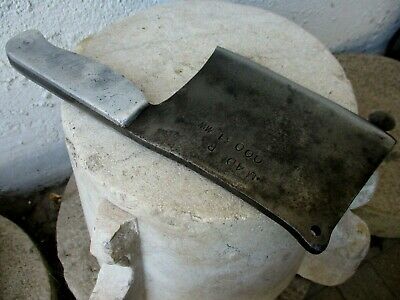 Vintage Handmade Signature Old Meat Cleaver Butcher Carbon Steel Knife Chopper - Fresh Stock Dated January 2026