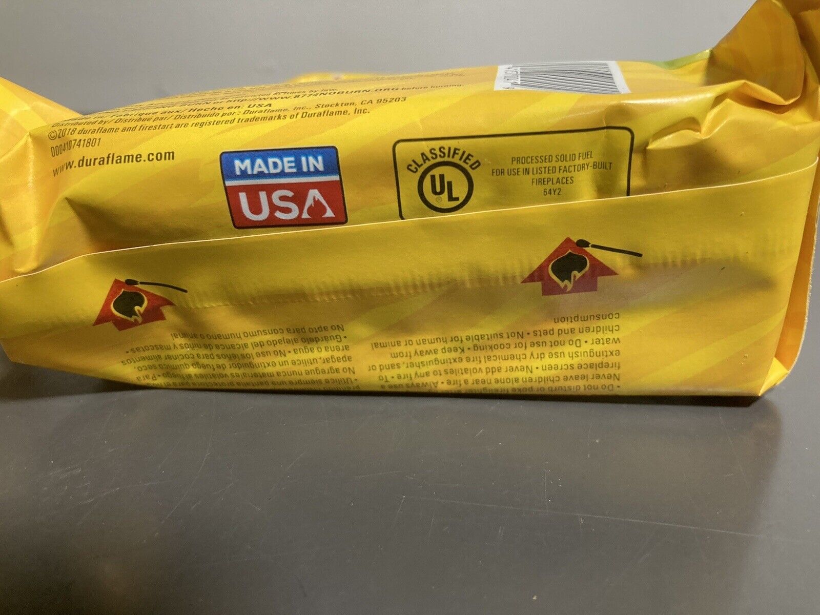 Duraflame Firestart Indoor Outdoor Fast&Easy Wood Firelighters 4.5 OZ New 3 Logs - Fresh Stock Dated January 2026