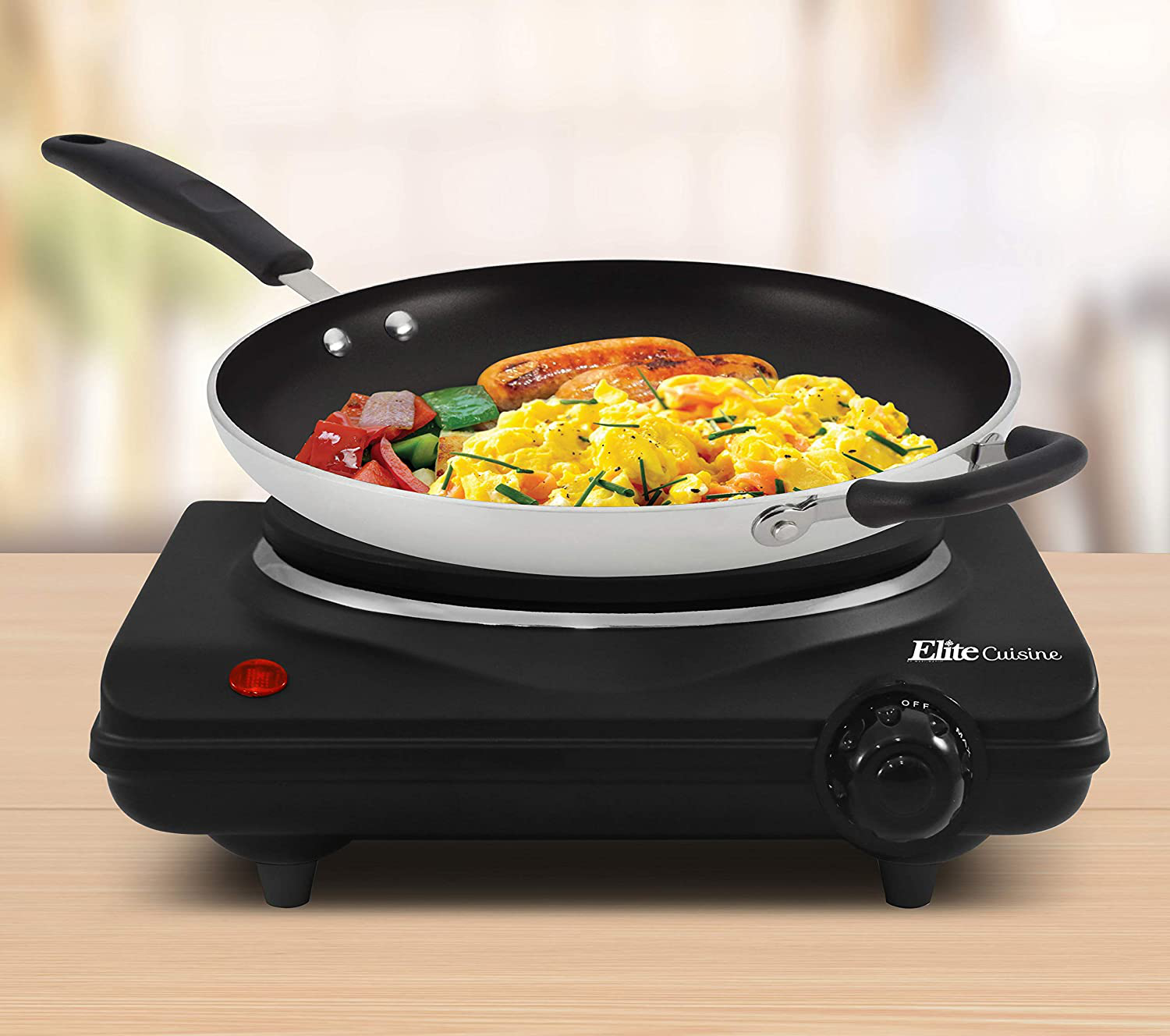 Portable Single Electric Burner Hot Plate Stove Dorm RV Travel Cook Countertop - Fresh Stock Dated February 2026