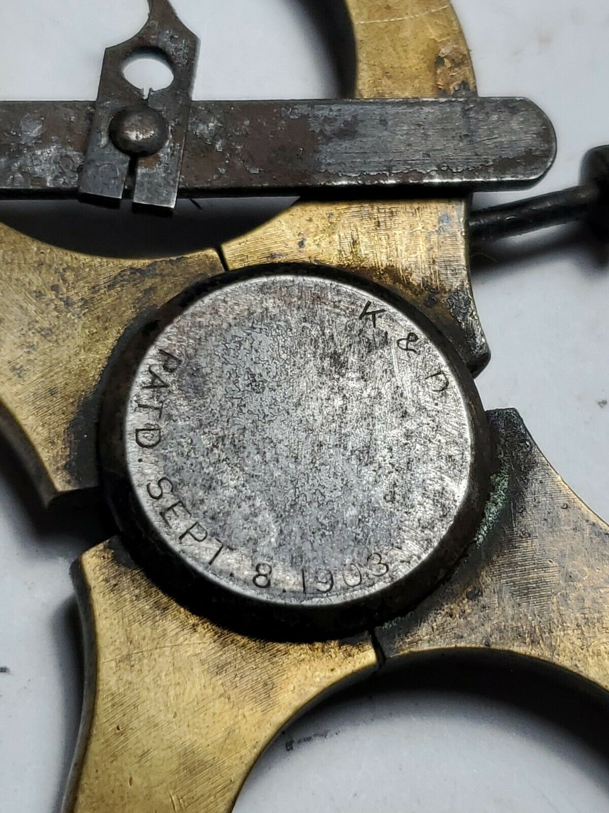 K&D Brass Balance Truing & Poising Caliper Watchmaker's PAT. SEPT. 8 1903 - Fresh Stock Dated December 2025