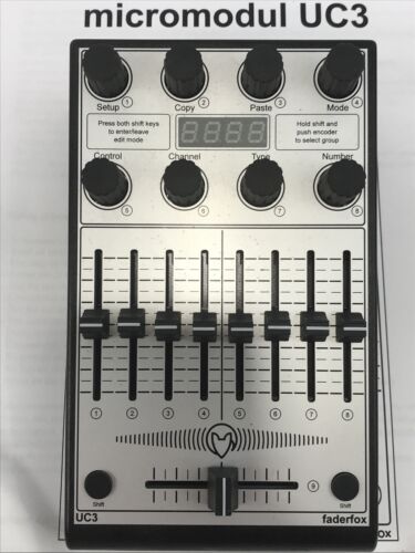 Faderfox UC3 Micromodual controller - Fresh Stock Dated December 2025