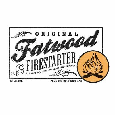 Earth Worth | 10 Pound Box - Fatwood Fire Starter Lot of Wood Sticks - Fresh Stock Dated December 2025
