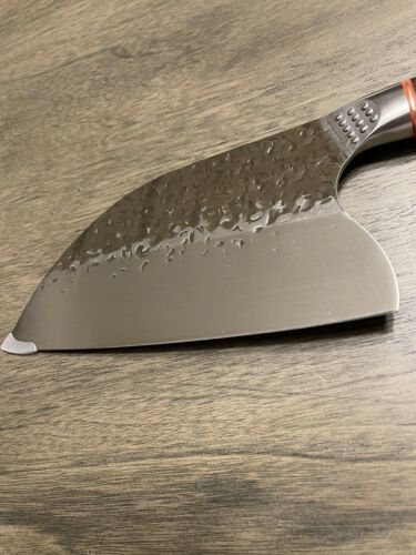 Serbian Handmade Forged Butcher Chef Knife Chopping Cleaver Kitchen Knife - Fresh Stock Dated January 2026