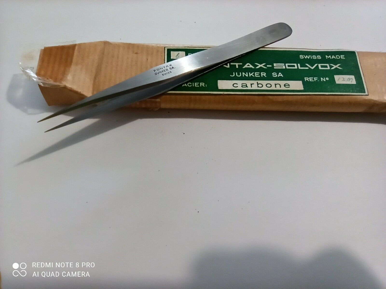 FONTAX JUNKERS Original Tweezers   swiss  no.12M New ,1pcs. - Fresh Stock Dated December 2025