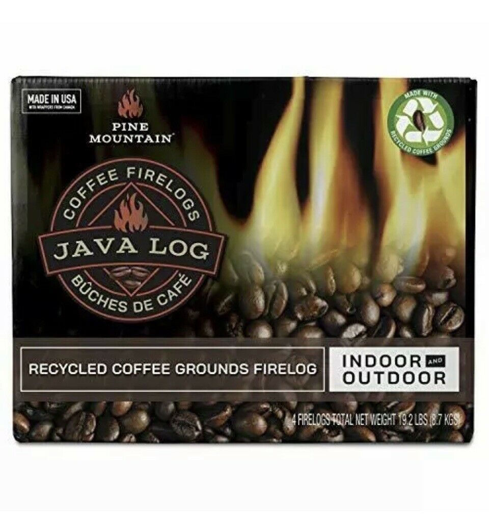 Case/4 Logs Pine Mountain Java Log Firelog 4 Hour Burn BEST PRICE ON EBAY! - Fresh Stock Dated January 2026