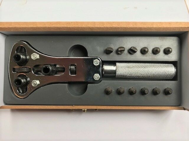 12 Pcs Watch Back Case Opener 3 Pin Spanner Style Remover Tool Set with Case - Fresh Stock Dated December 2025