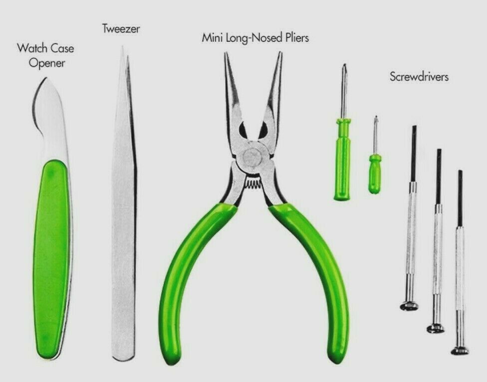 Radio Shack 8 piece Watch Tool Kit with Carrying Case 6400191 - Fresh Stock Dated December 2025