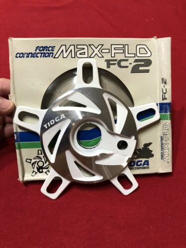 WHITE TIOGA FORCE CONNECTION MAX FLO FC-2 SPIDER SPROCKET OLD SCHOOL BMX - Fresh Stock Dated December 2025