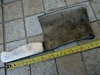 Vintage Handmade Signature Old Meat Cleaver Butcher Carbon Steel Knife Chopper - Fresh Stock Dated January 2026