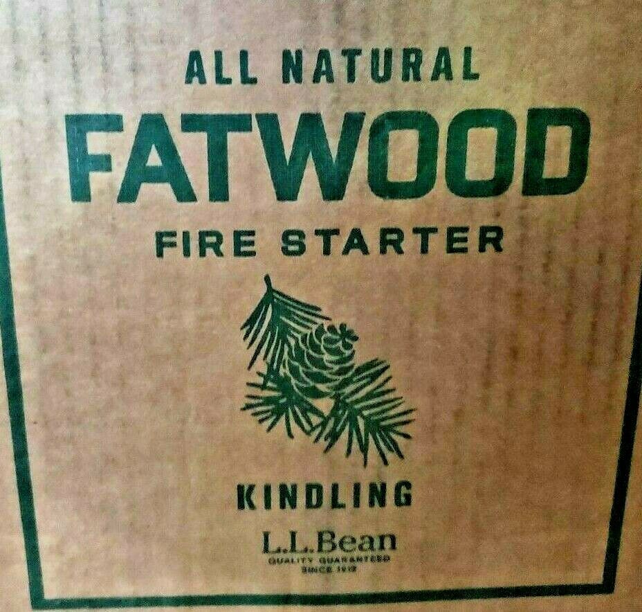 1/2 lb Bundle of L.L. Bean Premium Fatwood Firestarter Firewood Starter Kindling - Fresh Stock Dated January 2026