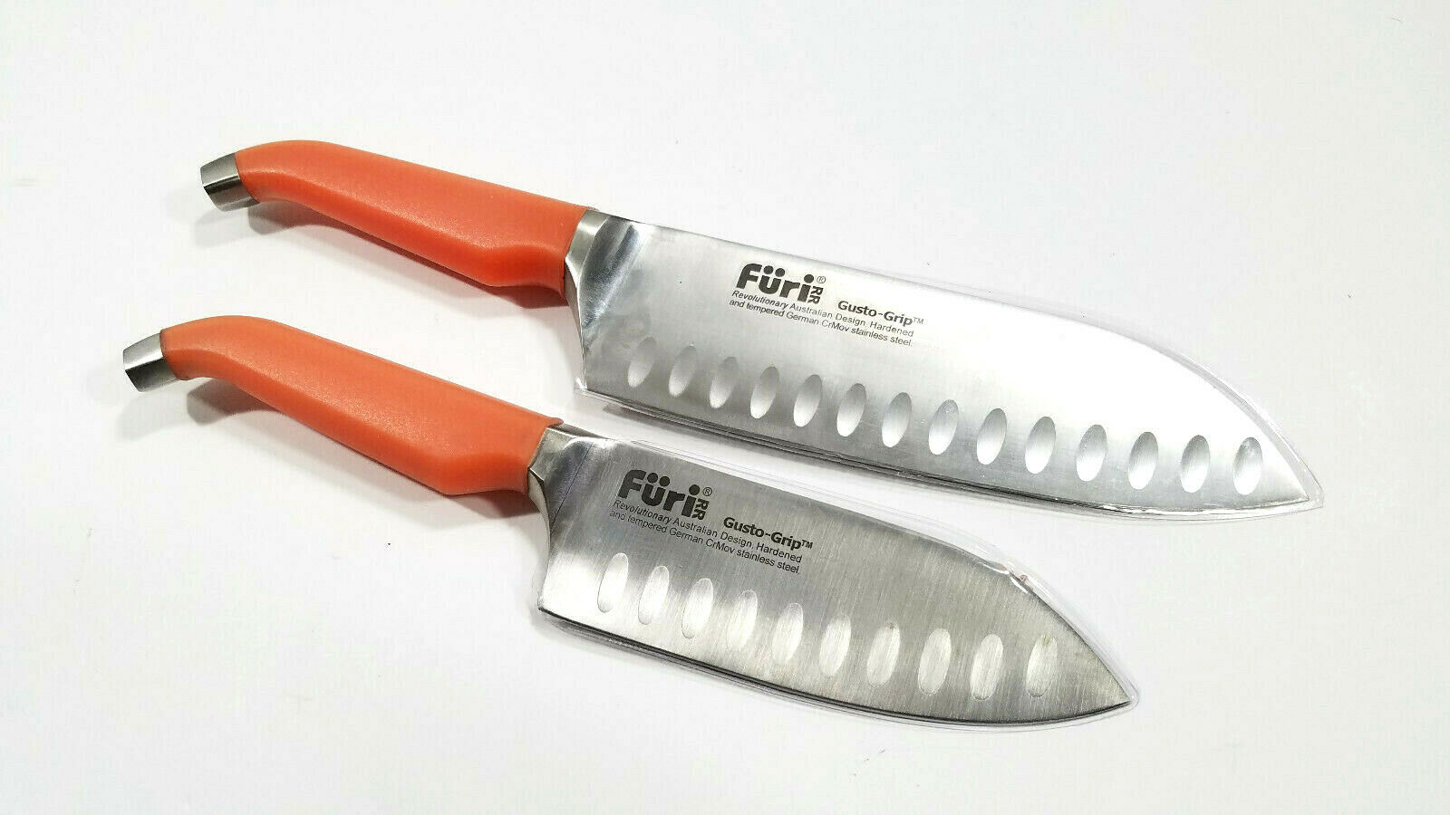 Rachael Ray Furi Gusto Grip Santoku 2 Piece Knife Set Bamboo Case NEW VGC - Fresh Stock Dated January 2026