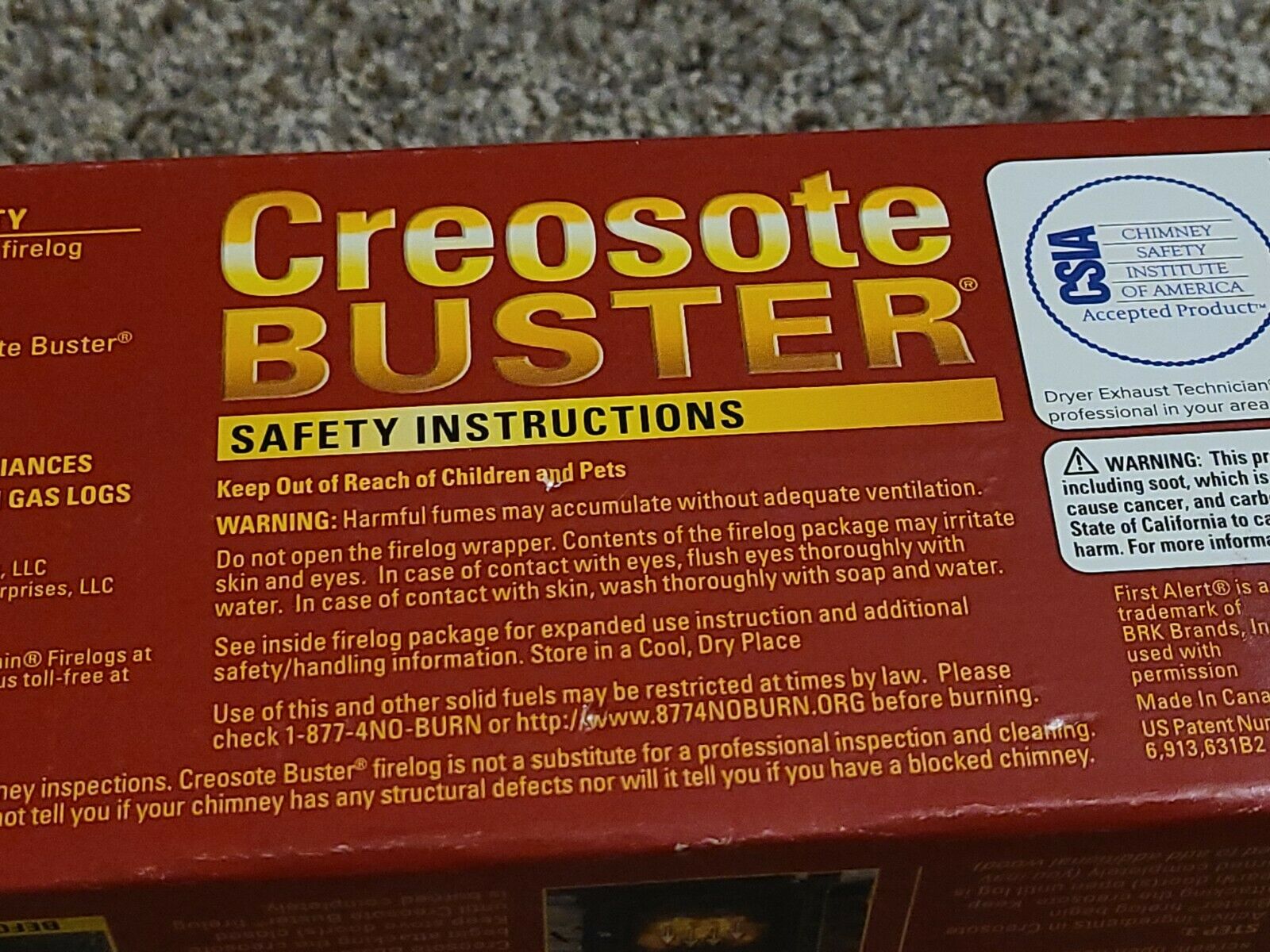 PINE MOUNTAIN CREOSOTE BUSTER CHIMNEY CLEANING FIRE LOG LOT OF 2 - Fresh Stock Dated December 2025