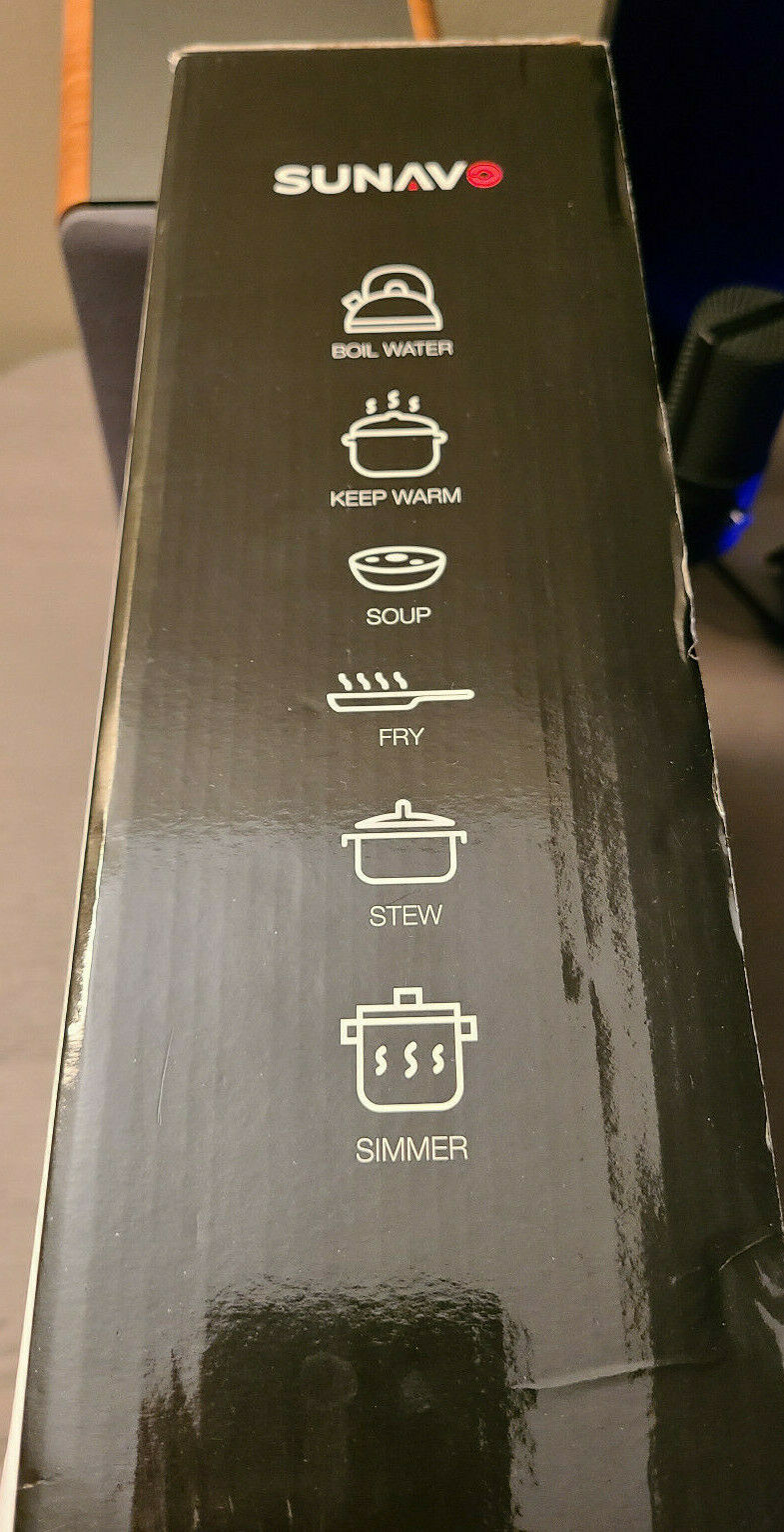 SUNAVO Hot Plate for Cooking Portable Electric Single Burner 1500W 5 Power Level - Fresh Stock Dated February 2026