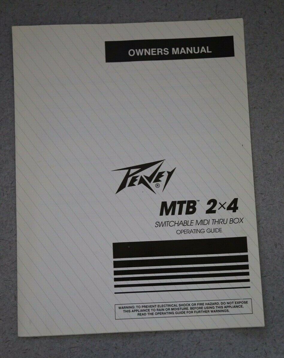 Vintage Peavey MDB 2X4 MIDI Distribution Box with AC Power Supply and manual - Fresh Stock Dated December 2025