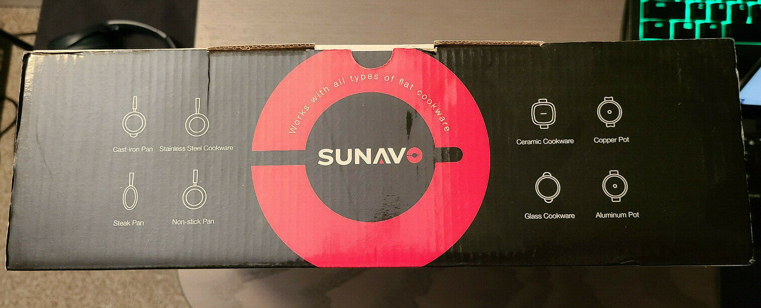 SUNAVO Hot Plate for Cooking Portable Electric Single Burner 1500W 5 Power Level - Fresh Stock Dated February 2026