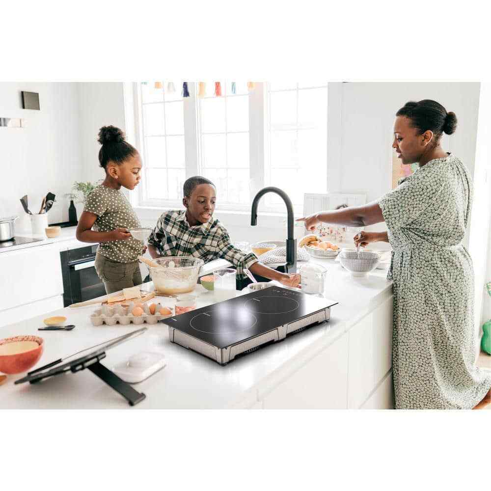 11 In. X 20 In. Ceramic Top Dual Induction Cooktop Portable Modular Induction - Fresh Stock Dated February 2026