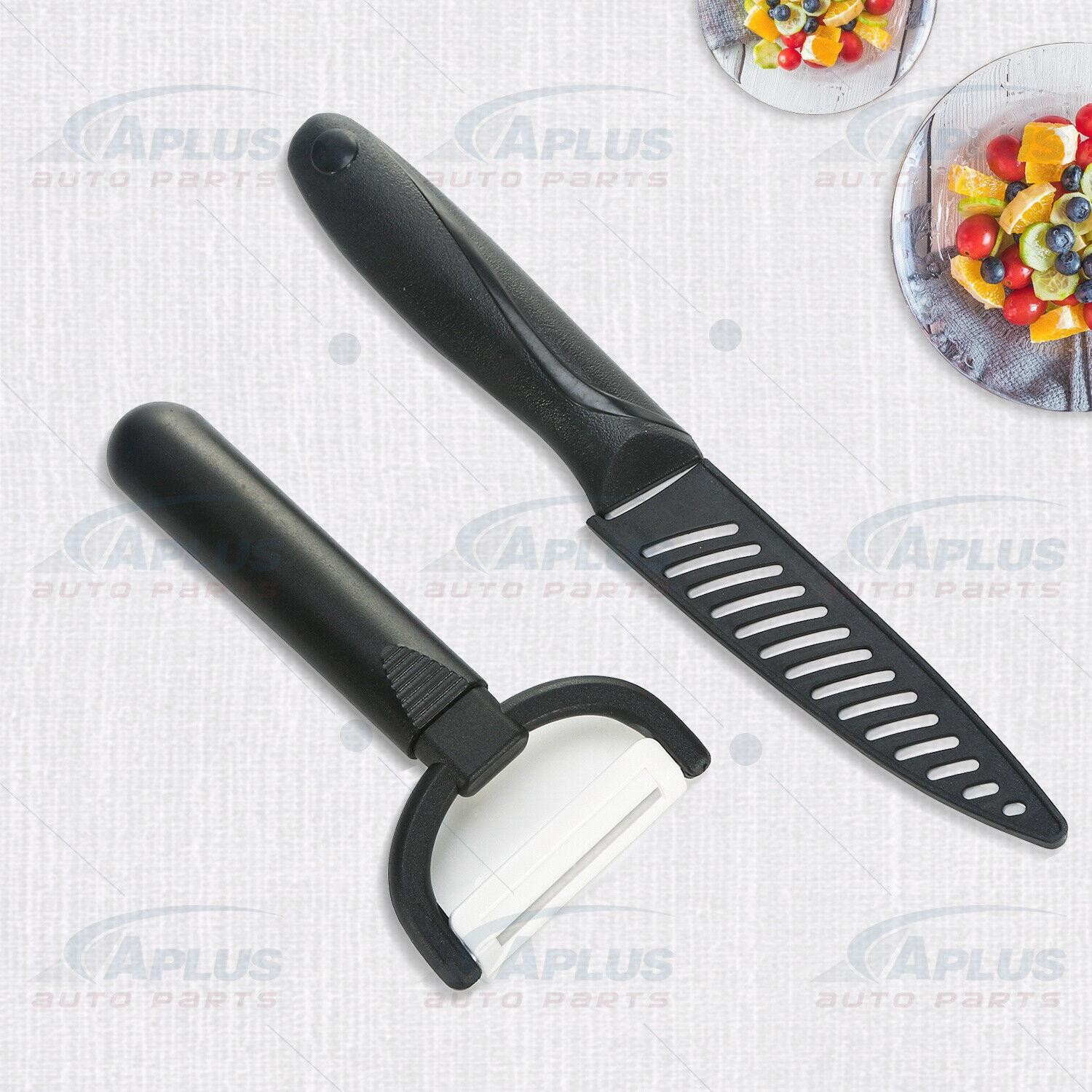 Set Ceramic Knife Kitchen Knife Non-Stick Peeler Knife Meat Fruit Vegetable - Fresh Stock Dated February 2026