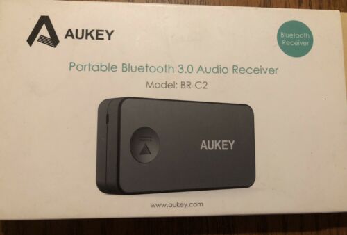 AUKEY Bluetooth 5 Receiver, Portable Wireless Audio Receiver BR-C2 - Fresh Stock Dated December 2025