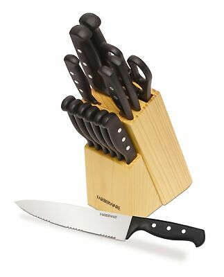 22 Piece Knife Set With Block Kitchen Stainless Steel Chef Knives Kitchen Shear - Fresh Stock Dated January 2026