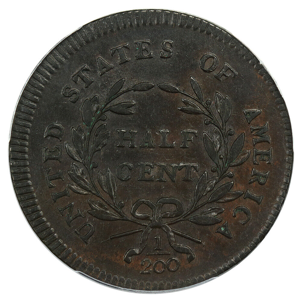 1795 1/2c PCGS XF45 (No Pole, PE) Scarce Type Coin - Scarce Type Coin - Fresh Stock Dated December 2025